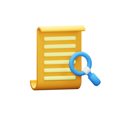 Rechercher un document  3D Icon