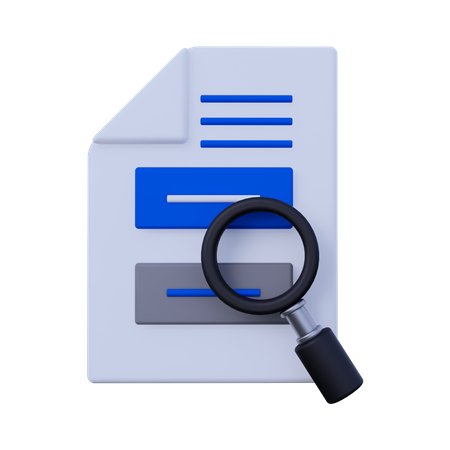 Rechercher un document  3D Icon