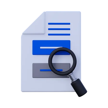 Rechercher un document  3D Icon