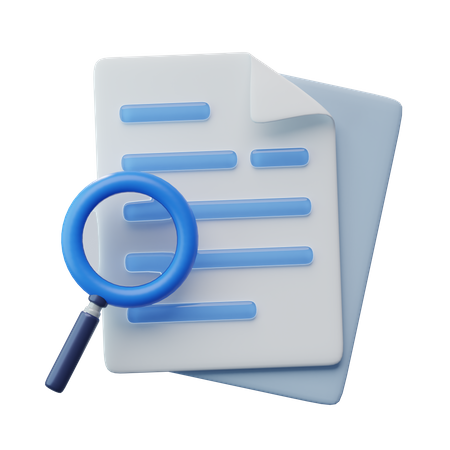 Rechercher un document  3D Icon