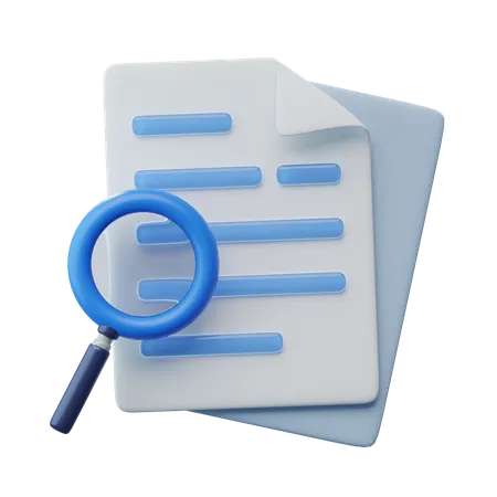 Rechercher un document  3D Icon