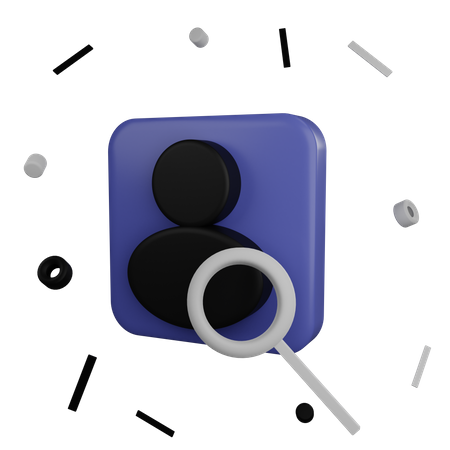 Recherche d'utilisateur  3D Icon