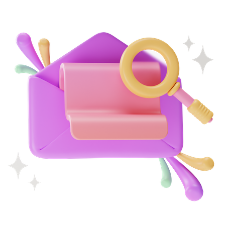 Chercher un email  3D Icon