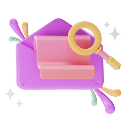 Chercher un email  3D Icon