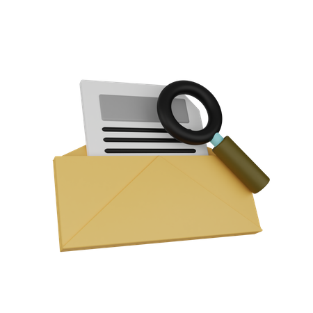 Chercher un email  3D Icon