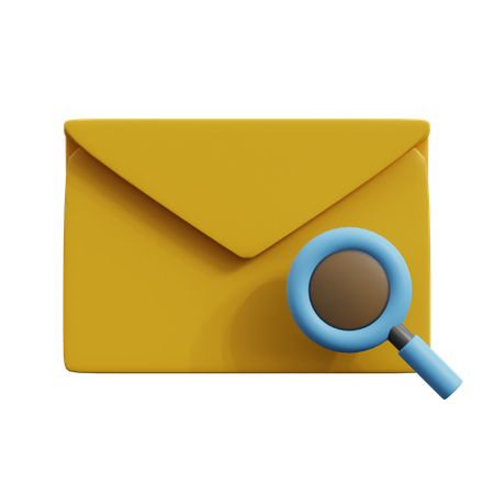 Recherche d'e-mails  3D Icon