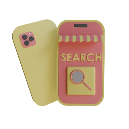 Recherche en ligne  3D Icon