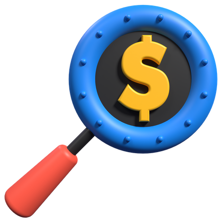 Recherche financière  3D Icon