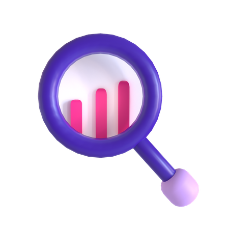 Recherche financière  3D Icon