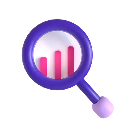 Recherche financière  3D Icon