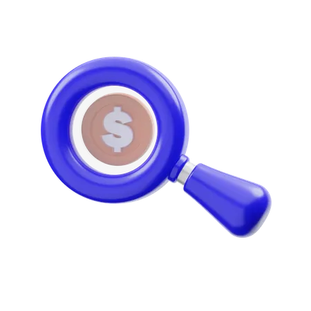 Recherche financière  3D Icon