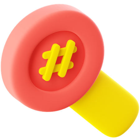 Rechercher un hashtag  3D Icon