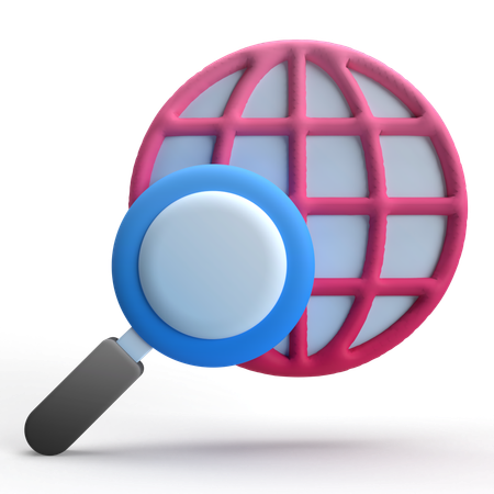 Recherche sur Internet  3D Icon