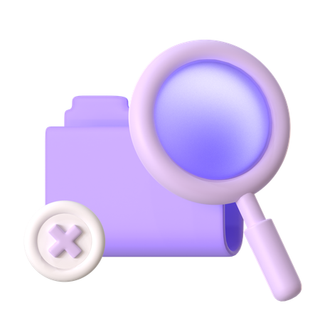 Recherche introuvable  3D Icon