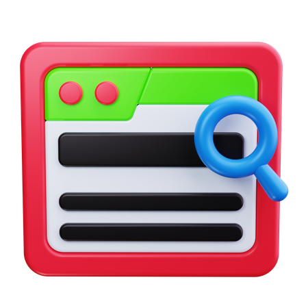 Loupe de recherche  3D Icon