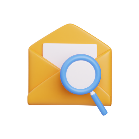 Recherche courrier  3D Icon