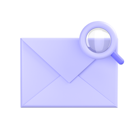 Recherche courrier  3D Icon