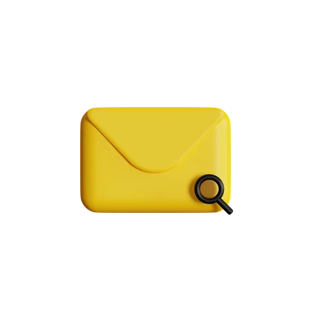 Recherche courrier  3D Icon