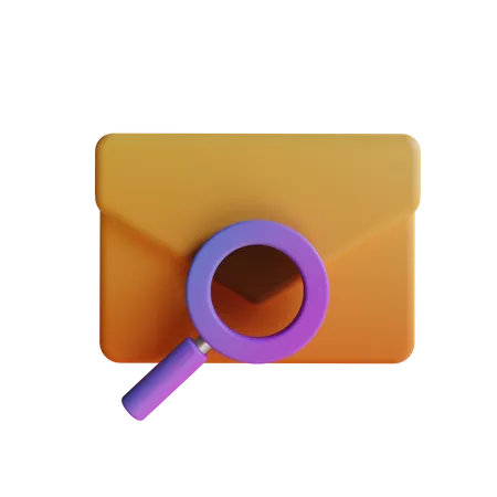 Recherche courrier  3D Icon