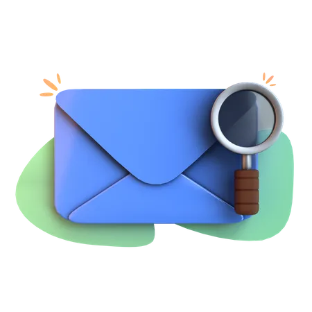 Recherche courrier  3D Icon