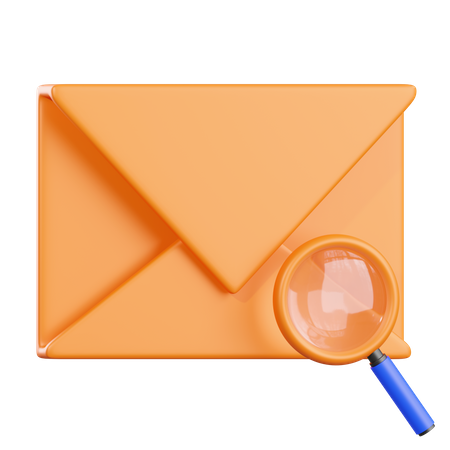 Recherche courrier  3D Icon