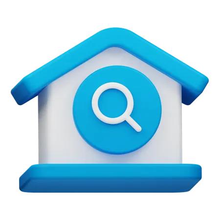 Recherche maison  3D Icon