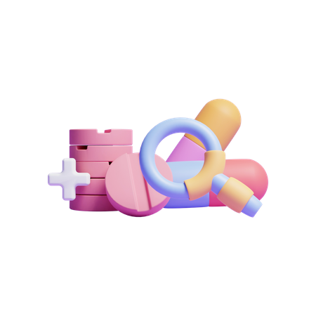 Rechercher des médicaments  3D Icon