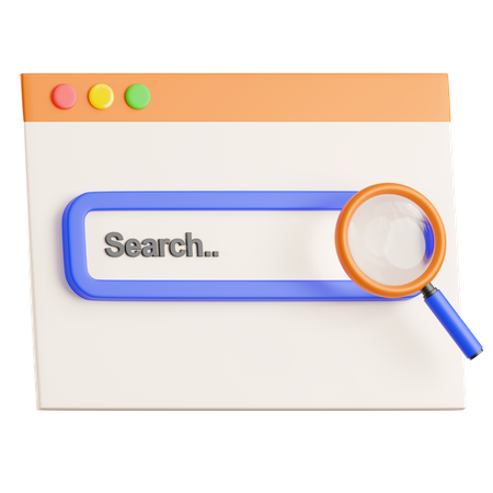 Navigateur de recherche  3D Icon