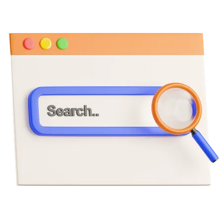 Navigateur de recherche  3D Icon