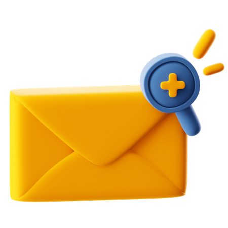 Rechercher un nouveau courrier  3D Icon