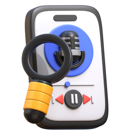 Rechercher un podcast  3D Icon