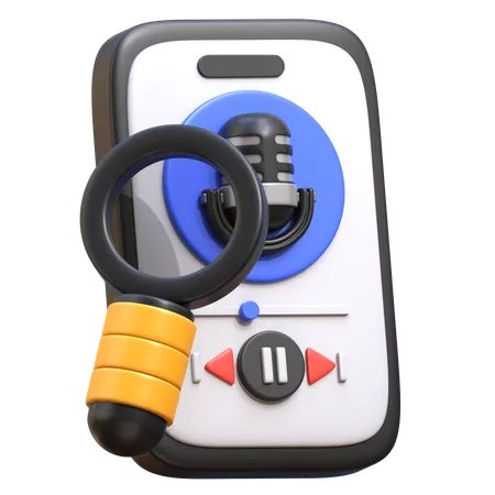 Rechercher un podcast  3D Icon