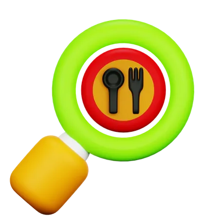 Rechercher un restaurant  3D Icon