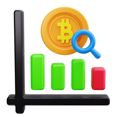 Recherche sur les bitcoins  3D Icon