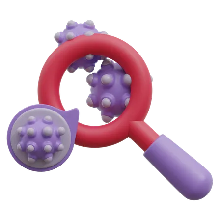 Recherche sur les cellules cancéreuses  3D Icon
