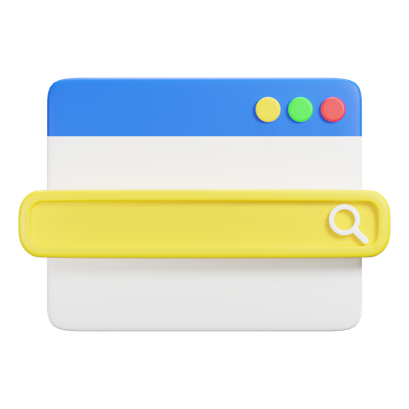 Rechercher un site Web  3D Icon