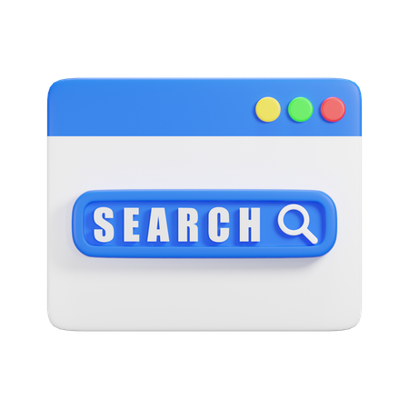 Rechercher un site Web  3D Icon