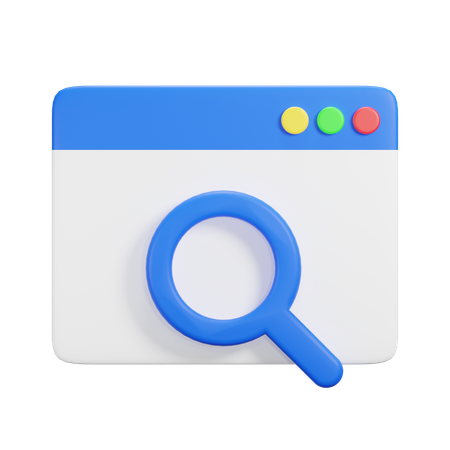 Rechercher un site Web  3D Icon