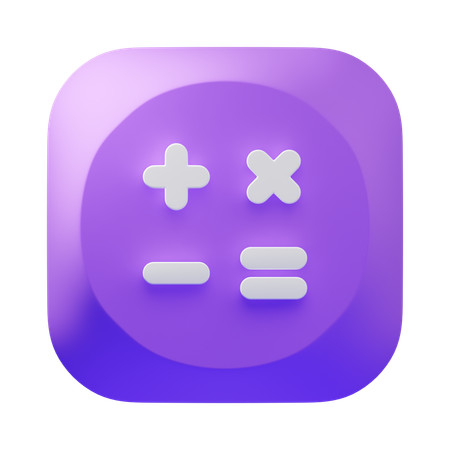 Taschenrechner  3D Icon