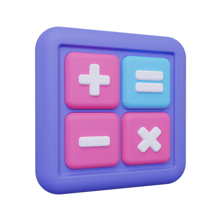 Taschenrechner  3D Icon