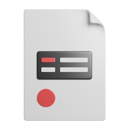 Rechnung  3D Icon