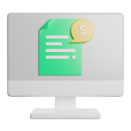Rechnung 3D Icon