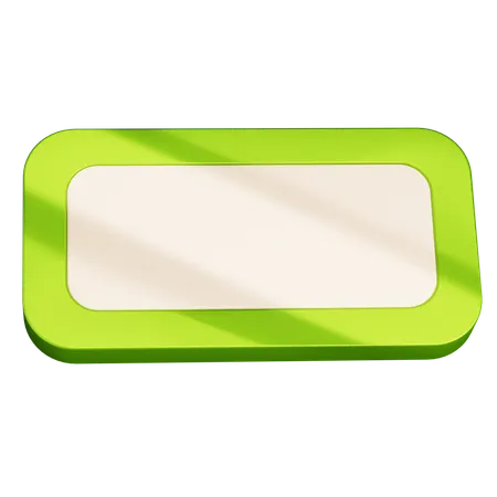 Rechteck  3D Icon
