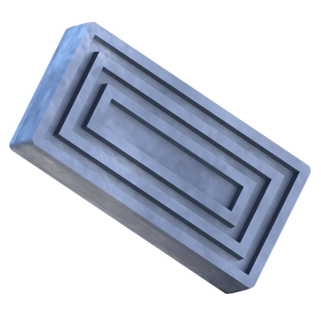 Rechteck-Labyrinth  3D Icon