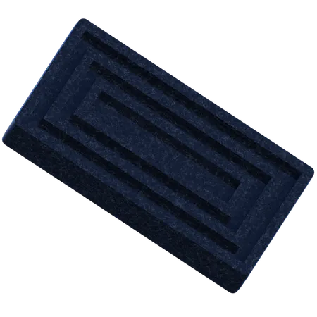 Rechteck-Labyrinth  3D Icon