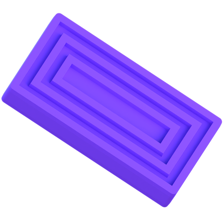 Rechteck-Labyrinth  3D Icon