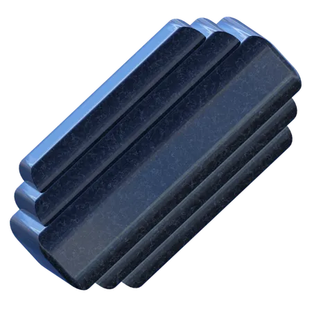 Rechteck Würfelform  3D Icon