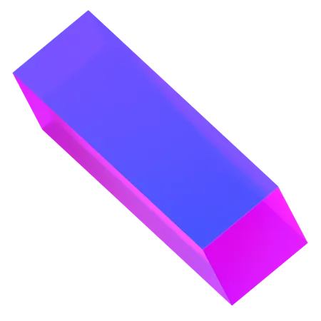 Rechteckform  3D Icon