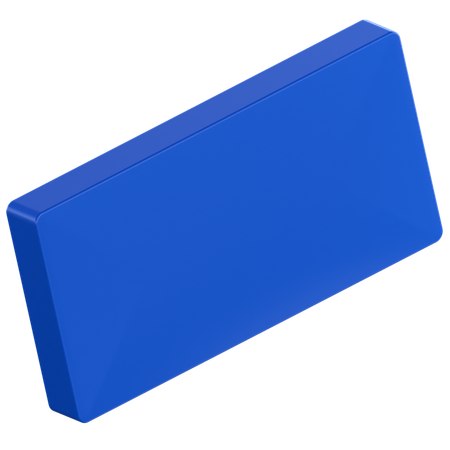 Rechteckform  3D Icon