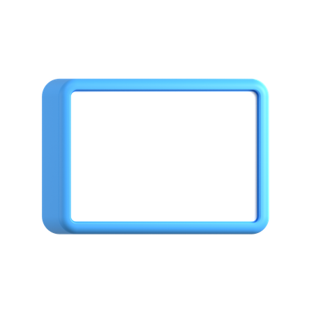 Rechteckiges Textfeld  3D Icon